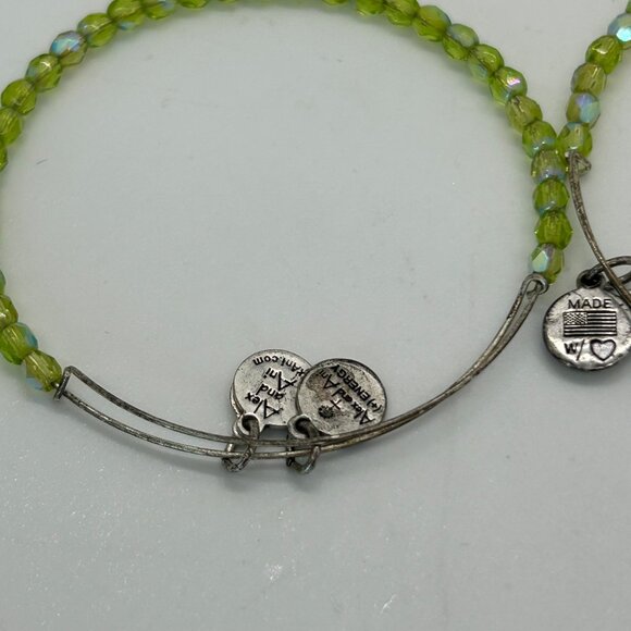 Lot Of 6 Alex & Ani Silver-Tone Bracelets 3 Charm & 3 Beaded Designs - Picture 13 of 16